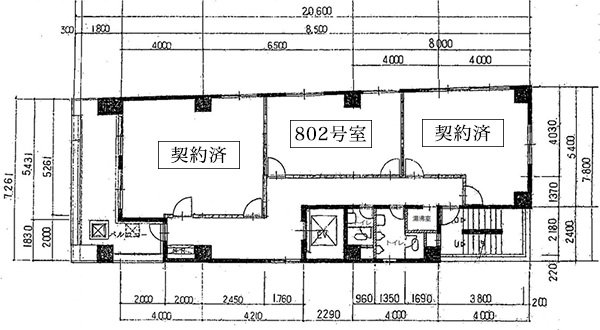 大阪府大阪市中央区の天満橋駅前「大宗ビル」間取り