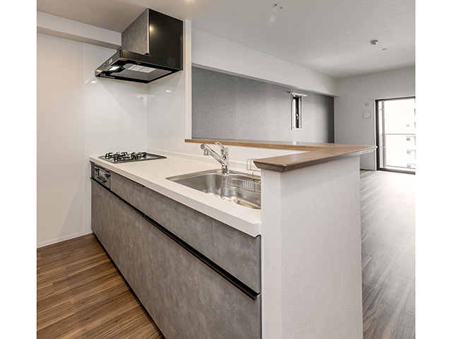 名古屋市瑞穂区豊岡通の新築賃貸マンション「Casa Via(カーサビア)」キッチン