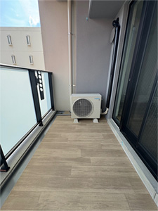 名古屋市北区真畔町の新築賃貸マンション：バルコニー