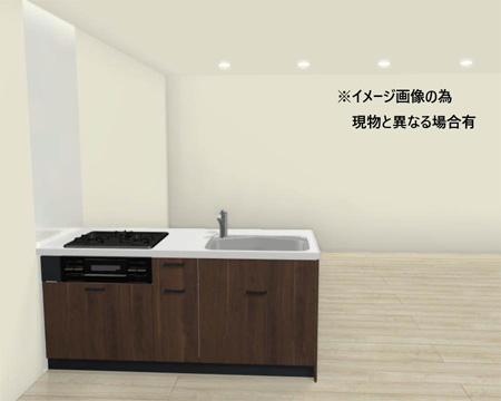 豊田市山之手の新築木造3階建て賃貸アパート「エテルナ山之手」:キッチン